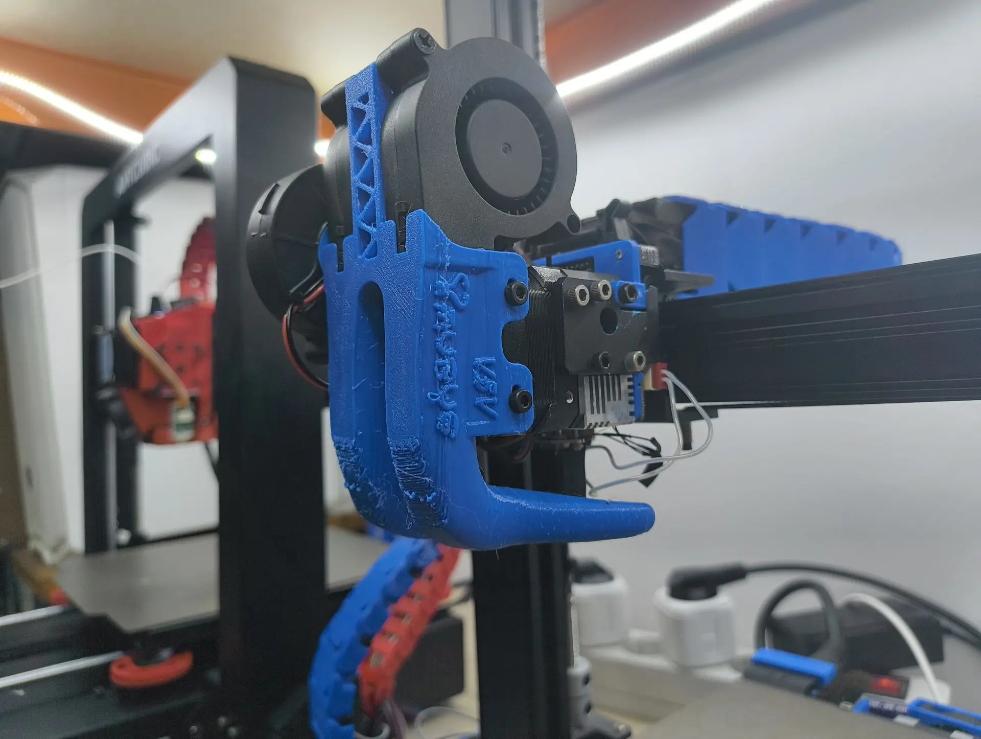 Extrusor directo en Ender 3 S1 Extrusor directo con ventiladores y mejoras impresas en una Ender 3 S1