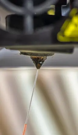 Agujas finas para eliminar obstrucciones y carbonilla de la boquilla con el hotend caliente.