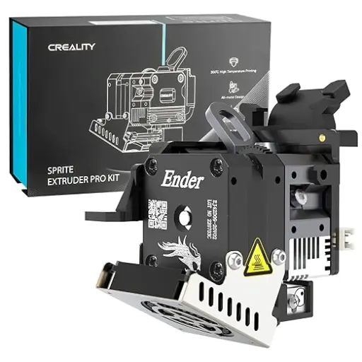 Extrusor directo Creality Sprite Pro para impresora 3D Ender Extrusor directo Creality Sprite Pro Kit, diseñado para impresoras 3D Ender. Incluye cuerpo metálico ligero y sistema de extrusión precisa, ideal para mejorar fiabilidad y reducir atascos.