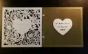 Invitaciones de Boda Personalizadas con Corazón Calado y Relieve 3D