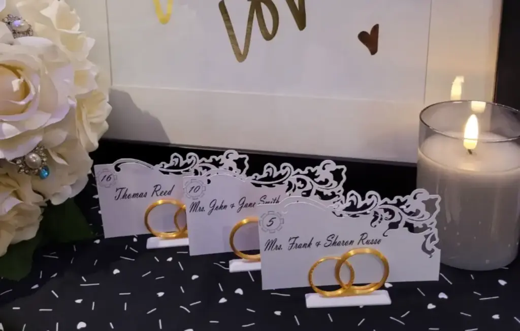 Soportes para Tarjetas de Mesa de Boda 