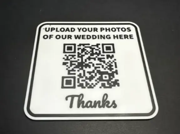 Cartel Código QR Boda Personalizado