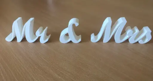 [CE-PL-1-016] Letras Decorativas Mr & Mrs Boda